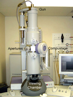 Picture of a Philips Tecnai electron microsocope