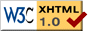 Valid XHTML icon